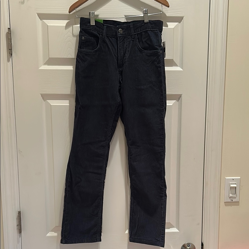 GAP KIDS BOYS CORDUROY PANTS. NAVY/SLATE BLUE.  BRAND NEW WITH TAGS.  SIZE 12